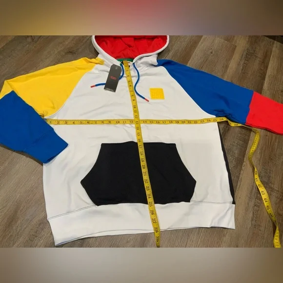 Levi's x Lego Men's Relax Brick Built Colorblock Hoodie Sweatshirt Size Large - Picture 5 of 10